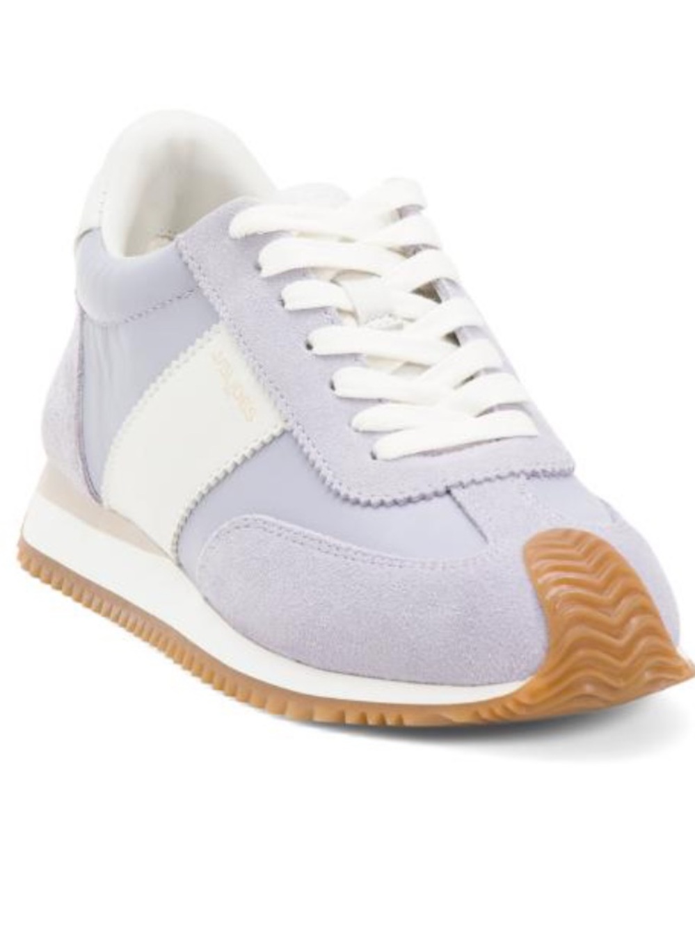 J Slides Violet Leather & Suede Sneakers